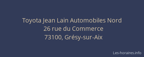 Toyota Jean Lain Automobiles Nord