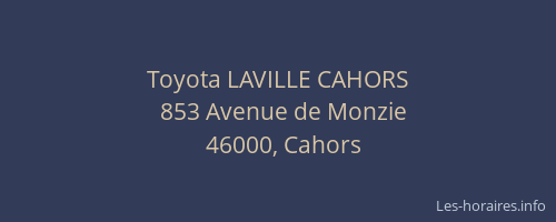 Toyota LAVILLE CAHORS