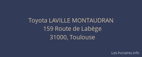 Toyota LAVILLE MONTAUDRAN