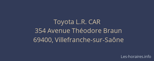 Toyota L.R. CAR