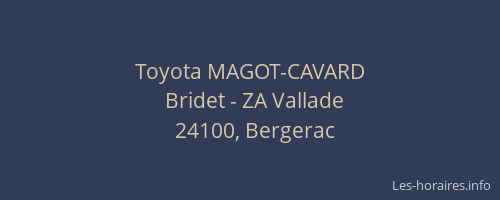 Toyota MAGOT-CAVARD