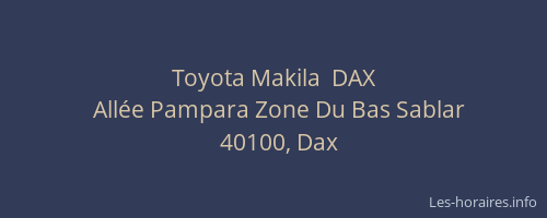 Toyota Makila  DAX