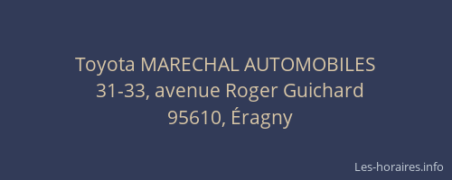 Toyota MARECHAL AUTOMOBILES