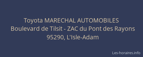 Toyota MARECHAL AUTOMOBILES