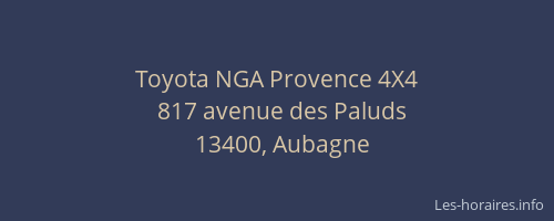 Toyota NGA Provence 4X4