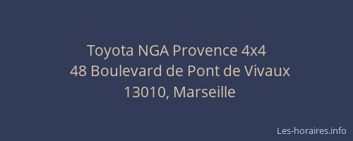 Toyota NGA Provence 4x4