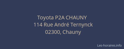Toyota P2A CHAUNY