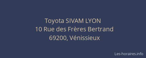 Toyota SIVAM LYON