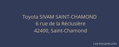 Toyota SIVAM SAINT-CHAMOND
