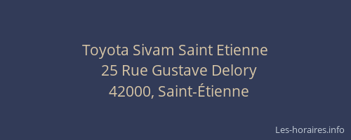 Toyota Sivam Saint Etienne