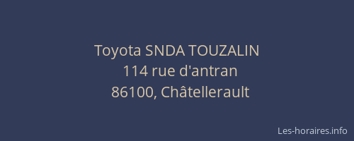 Toyota SNDA TOUZALIN