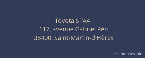 Toyota SPAA