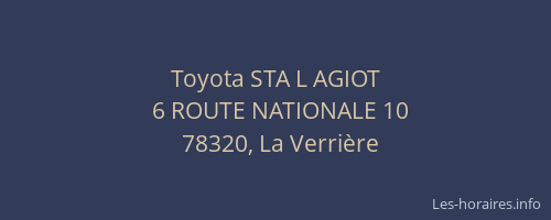 Toyota STA L AGIOT
