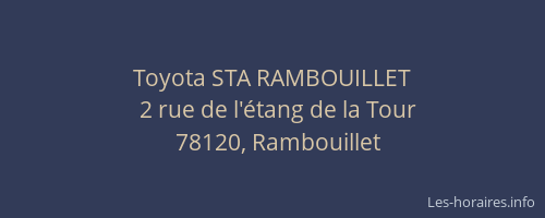 Toyota STA RAMBOUILLET