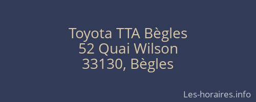 Toyota TTA Bègles