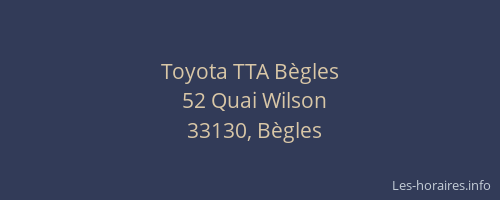 Toyota TTA Bègles