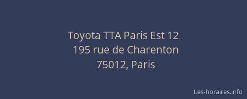 Toyota TTA Paris Est 12