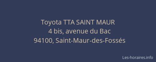 Toyota TTA SAINT MAUR