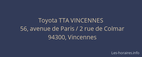 Toyota TTA VINCENNES