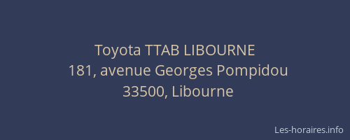 Toyota TTAB LIBOURNE