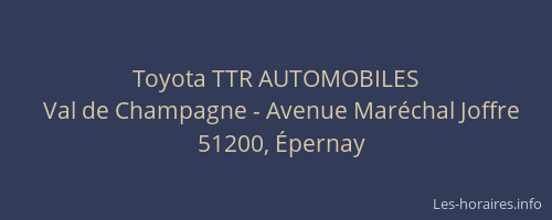 Toyota TTR AUTOMOBILES