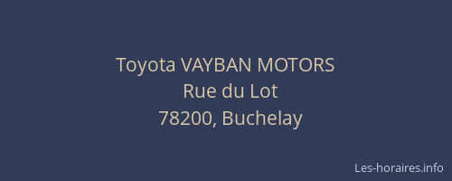 Toyota VAYBAN MOTORS