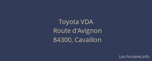Toyota VDA