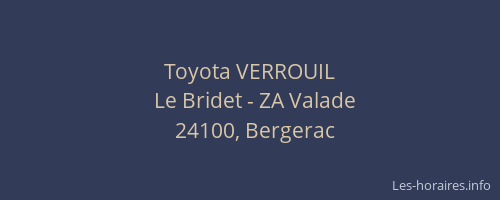 Toyota VERROUIL