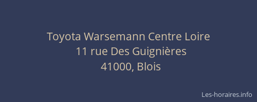 Toyota Warsemann Centre Loire
