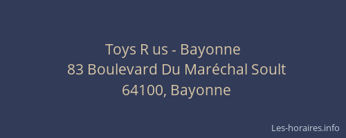 Toys R us - Bayonne