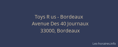 Toys R us - Bordeaux