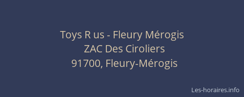 Toys R us - Fleury Mérogis