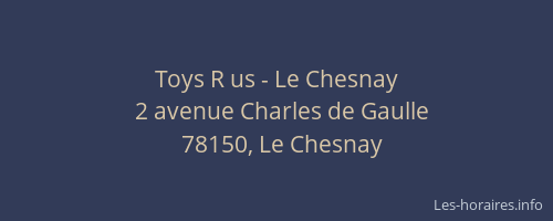 Toys R us - Le Chesnay
