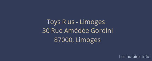 Toys R us - Limoges