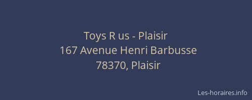 Toys R us - Plaisir
