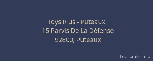 Toys R us - Puteaux