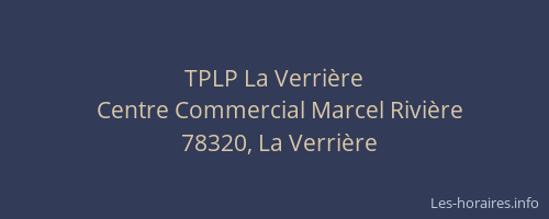 TPLP La Verrière