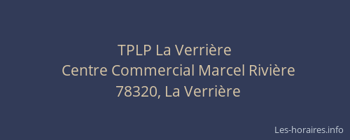 TPLP La Verri&egrave;re