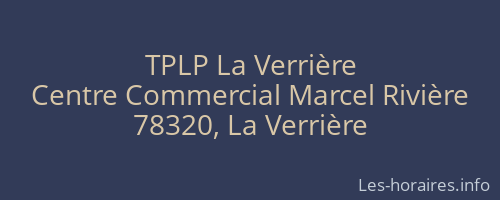 TPLP La Verrière