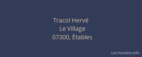 Tracol Hervé