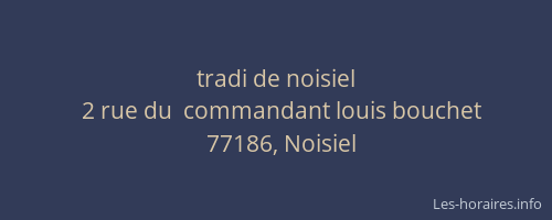 tradi de noisiel