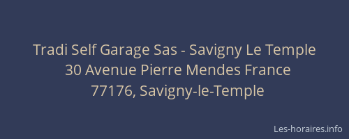 Tradi Self Garage Sas - Savigny Le Temple
