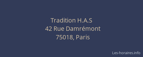 Tradition H.A.S