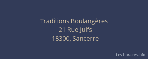 Traditions Boulangères