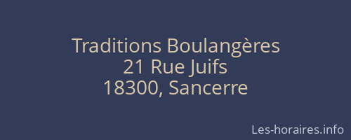 Traditions Boulangères