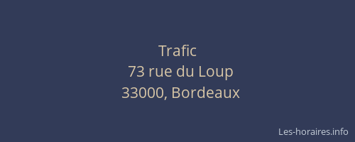 Trafic