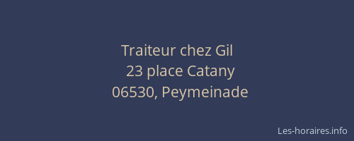 Traiteur chez Gil