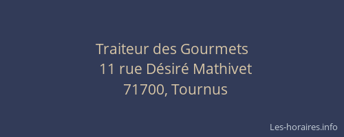 Traiteur des Gourmets