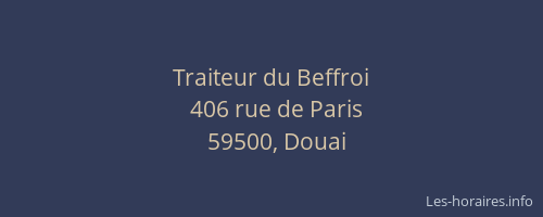 Traiteur du Beffroi