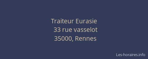 Traiteur Eurasie
